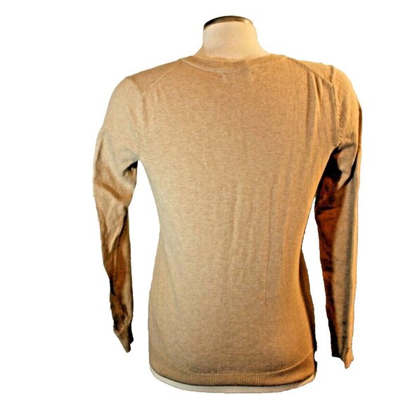 Tommy Hilfiger Sailboats Embroidered Cardigan Womens Small Beige Coastal Minimal - Picture 4 of 8